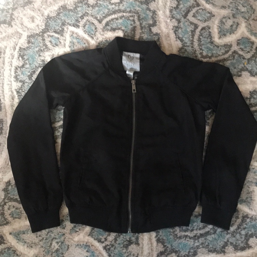 Girls black jacket size small
